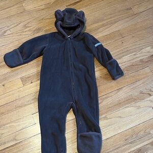 Columbia Dark Brown Kids One Piece with Bear Ears